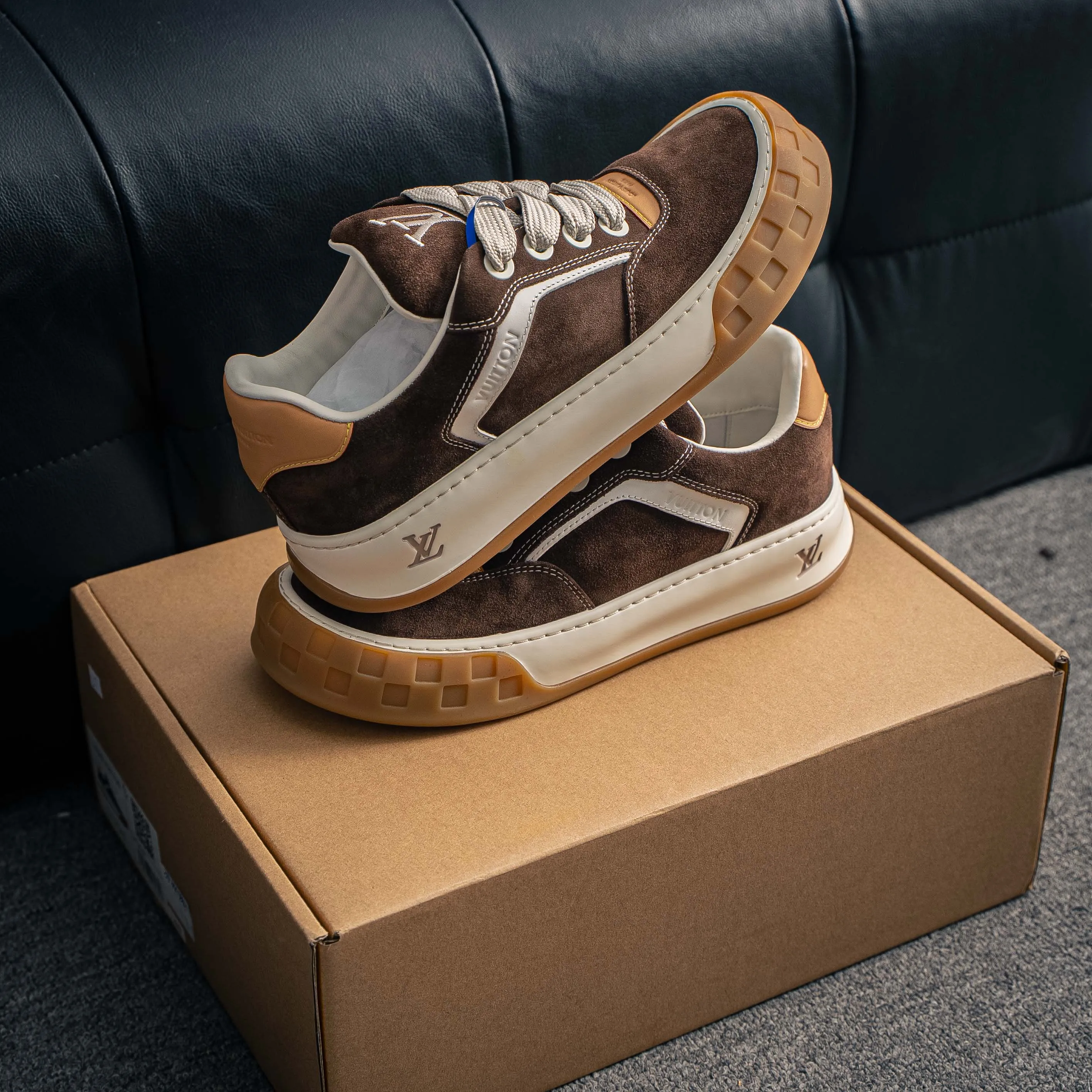# LV tilted ， Shoes，Sneakers， Shoes，Skate Shoes~~ Sneakers， LV Shoes ， Cushioning TPU Vuitton ，